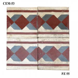 Antica pavimentazione in cementine. cm 20x20. Epoca primi 1900.
